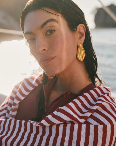 Alexa Vintage Metal Statement Earrings