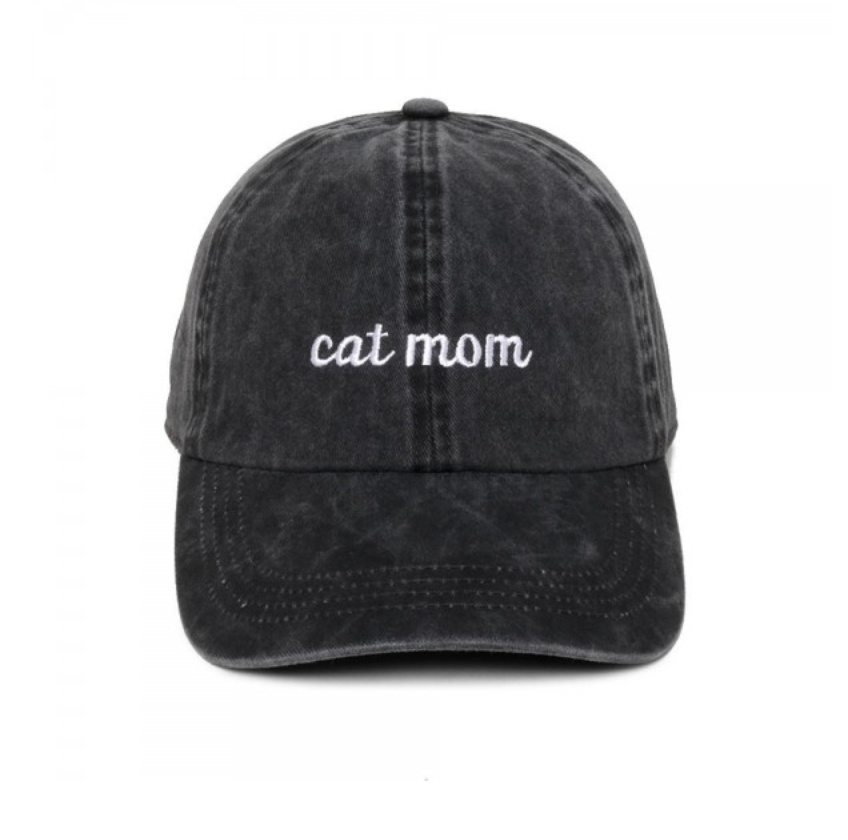 "Cat Mom" Baseball Cap