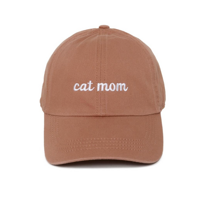 "Cat Mom" Baseball Cap