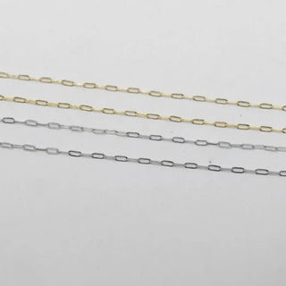 Mini Paperclip Silver Chain