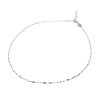 Mini Paperclip Silver Chain