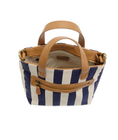 Awning Stripe Mini Canvas Tote