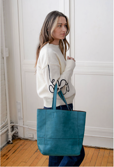 Faith Raw Edge Tote Bag