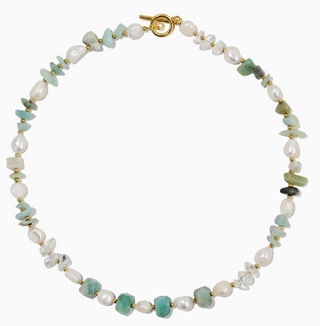 Sahira Aquamarine Toggle Necklace