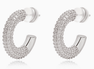 Sahira Demi Pave Hoop Earring