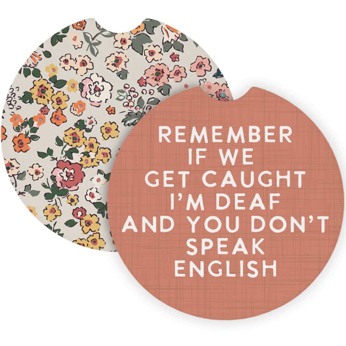 If We Get Caught Car Coaster Set