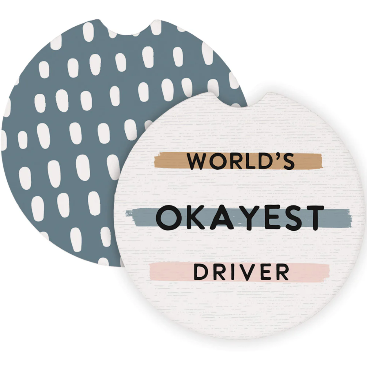Okayest Driver Car Coaster Set