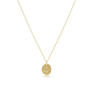 ENewton Inspire Love Small Gold Charm Necklace 16"