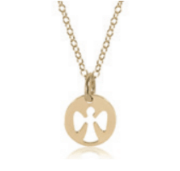 Enewton 16" Guardian Angel Gold Disc Necklace