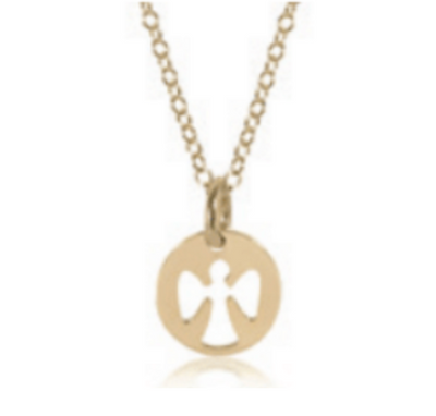 Enewton 16" Guardian Angel Gold Disc Necklace