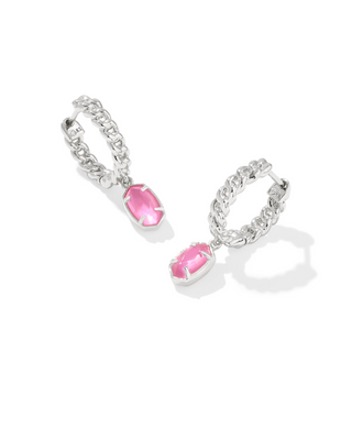 Emilie Huggie Earrings In Azalea Illusion