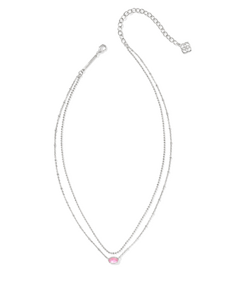 Emilie Multi Strand Necklace in Azalea Illusion