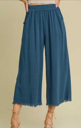Umgee Best Selling Linen Wide Leg Pants