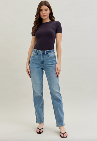 Judy Blue HW Straight Tate Jeans