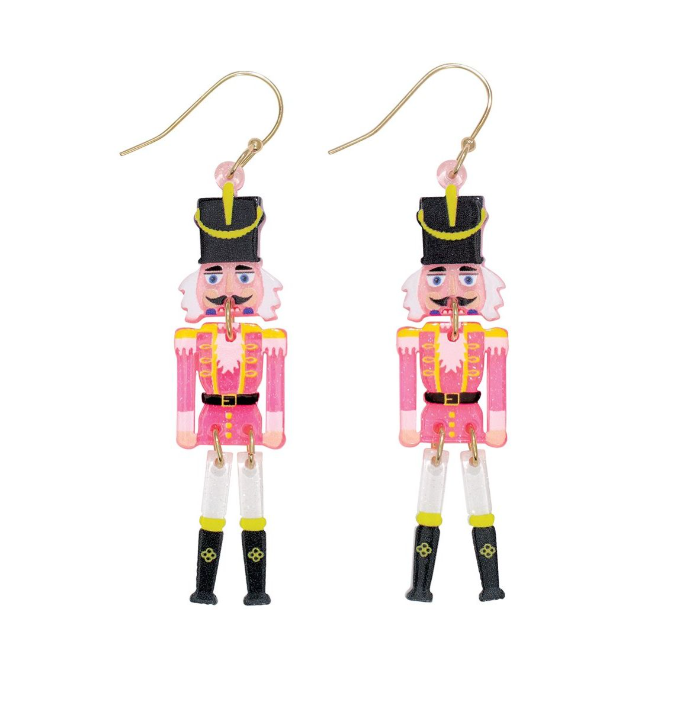 Periwinkle Pink Nutcracker Earrings