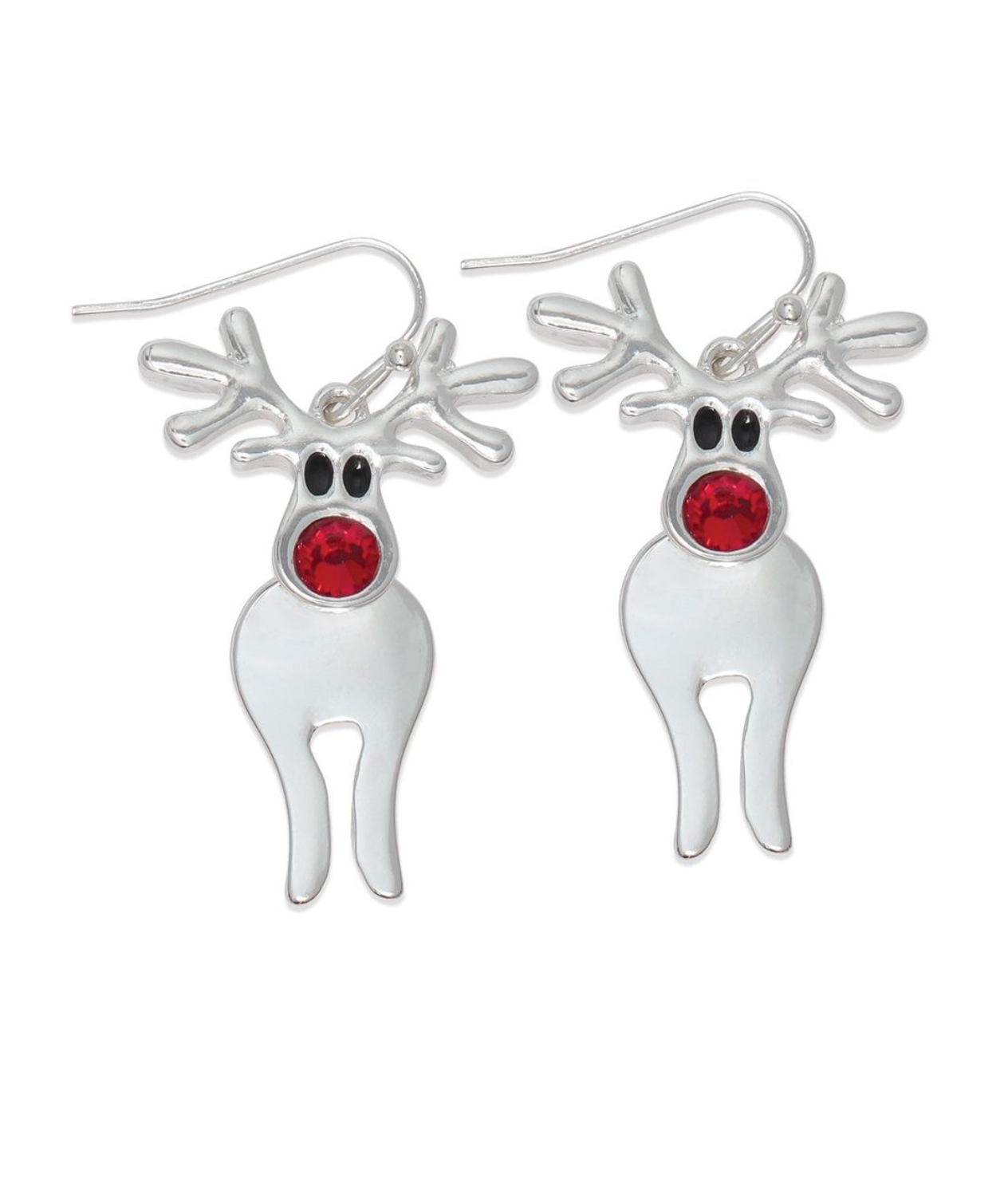 Periwinkle Silver Rudolph Earrings