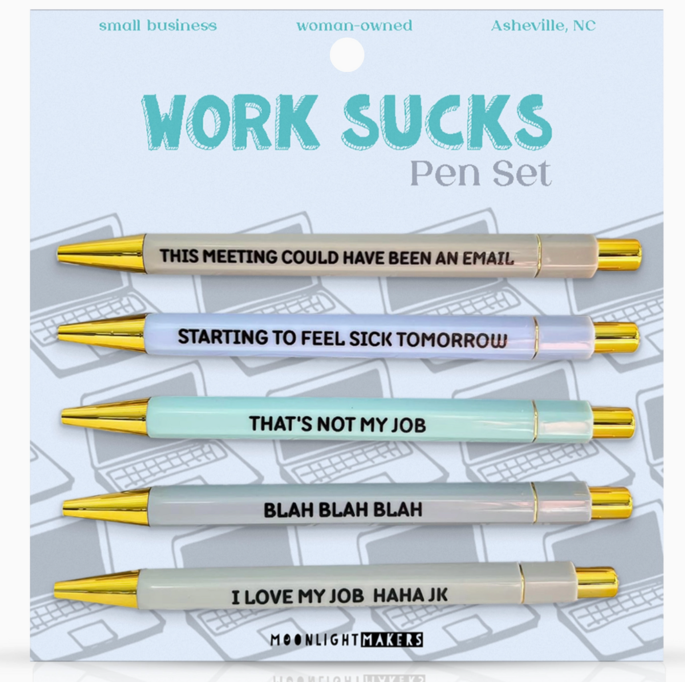 Work Sucks - Funny Pen Set