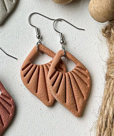 Boho Polymer Clay Earrings