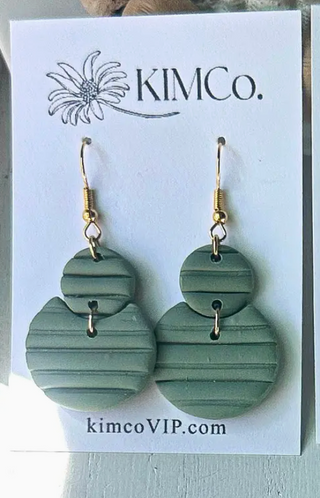 Geometric Polymer Clay Earrings