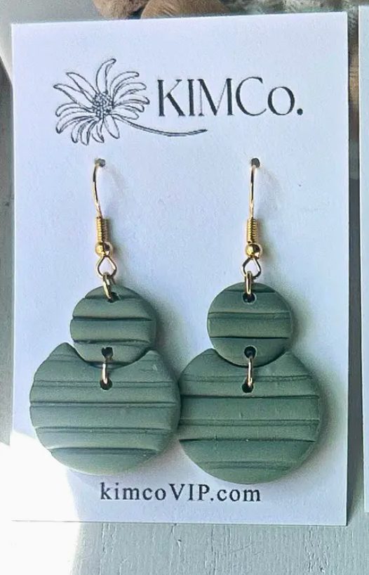 Geometric Polymer Clay Earrings