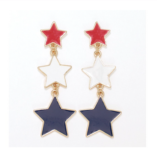 Patriotic Star Earrings