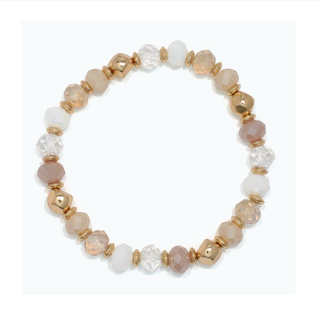 Mix of Neutrals Beaded Bracelet