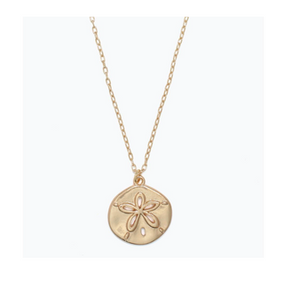 Matte Sand Dollar Necklace
