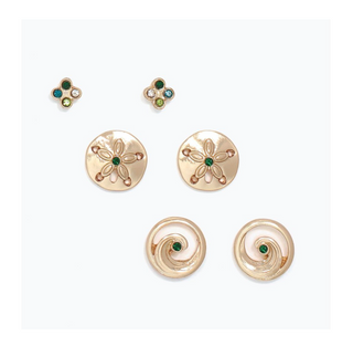 Elegant Trio Stud Set