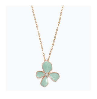 Mint Flower Necklace