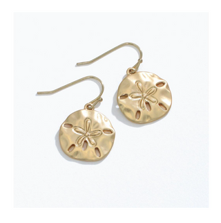 Matte Sand Dollar Earrings