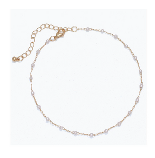 Splattered Pearl Anklet