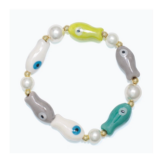 Ceramic Fish Bracelet