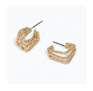 Twisted Square Hoops