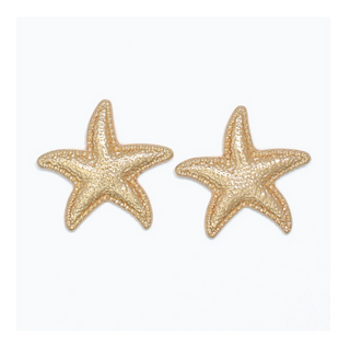 Periwinkle Textured Starfish Earrings
