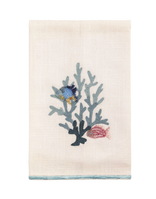 Mudpie Coral Bead Sea Hand Towel