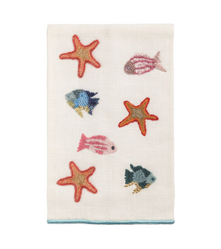 Mudpie Starfish Bead Sea Hand Towel