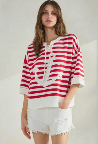 Anchor Short Sleeve Pullover