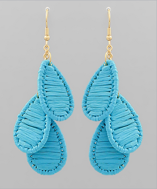 Raffia Petals Earrings
