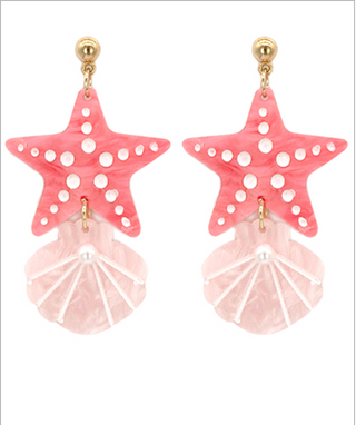 Starfish & Shell Earrings
