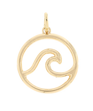 Wave Outline Bag Charm/Keychain