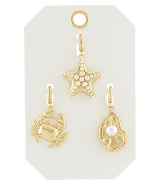 Pearl-Fect Charm Trio Bag Charm/Keychain