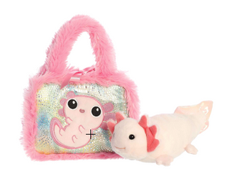 Axolotl Plush and Carrier