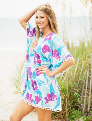 Get Lost Pom-Pom Cover Up
