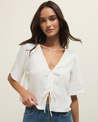 Z Supply La Belle Linen Top