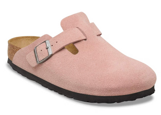 Birkenstock Boston Suede Leather (N) - Pink Clay