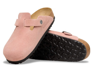 Birkenstock Boston Suede Leather (N) - Pink Clay