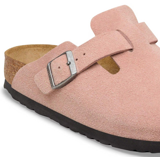 Birkenstock Boston Suede Leather (N) - Pink Clay