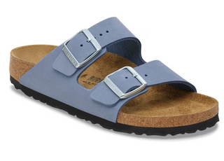 Birkenstock Arizona Nubuck Leather - Stone Blue (Regular)