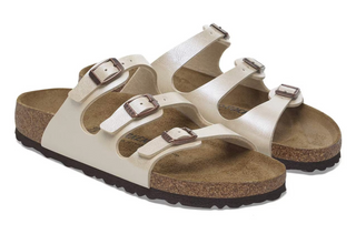 Birkenstock Florida Birko-Flor - Graceful Pearl White