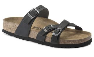 Birkenstock Franca Oiled Leather (Narrow) - Black